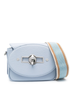 Zanellato Small Tina Daily Grained Leather Crossbody Bag Clear Blue