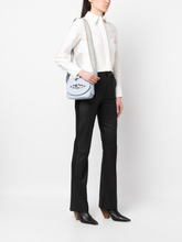 Zanellato Small Tina Daily Grained Leather Crossbody Bag Clear Blue