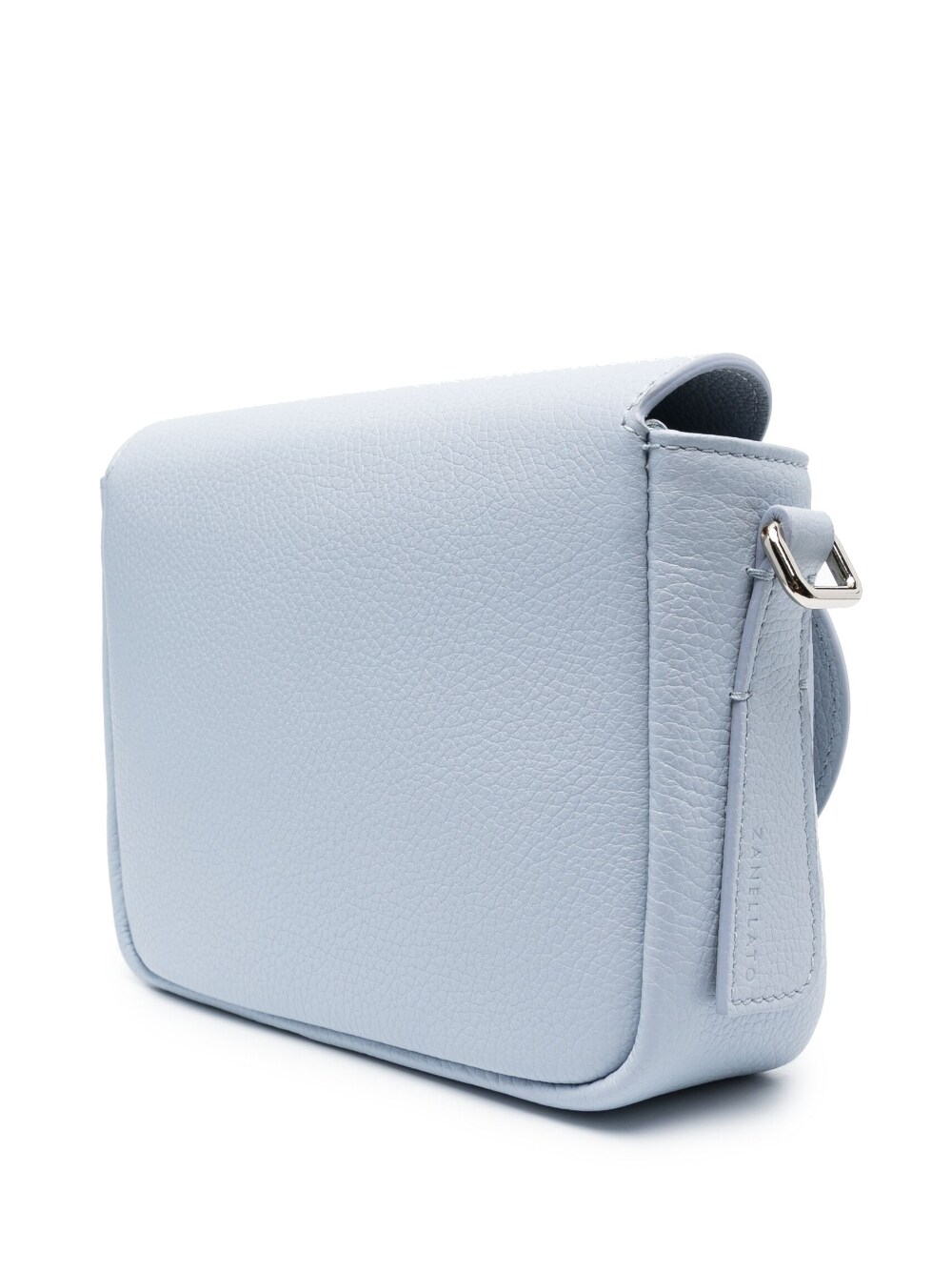 Zanellato Small Tina Daily Grained Leather Crossbody Bag Clear Blue
