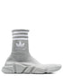 Adidas X Balenciaga Speed Sock Knitted Sneakers Grey