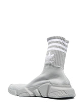 Adidas X Balenciaga Speed Sock Knitted Sneakers Grey