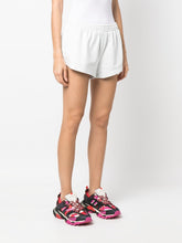 Balenciaga Flared Cotton Elasticated-Waist Shorts White