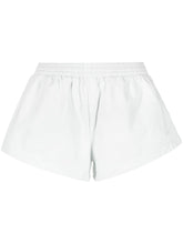 Balenciaga Flared Cotton Elasticated-Waist Shorts White