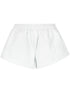 Balenciaga Flared Cotton Elasticated-Waist Shorts White
