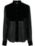 Tom Ford Panelled Silk Buttoned Shirt Black black