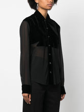 Tom Ford Panelled Silk Buttoned Shirt Black black