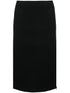 Tom Ford Ribbed Silk-Blend Pencil Skirt Black Black