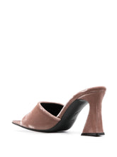 Giuseppe Zanotti Solhene 90mm Velvet-Effect Mules Brown