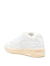 Jil Sander Debossed Logo Calf Leather Low-Top Sneakers White