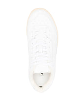 Jil Sander Debossed Logo Calf Leather Low-Top Sneakers White