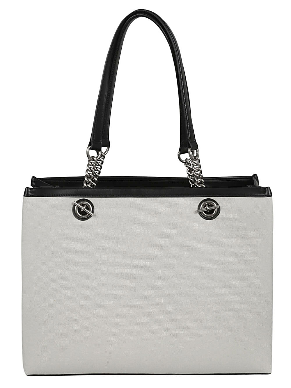 Balenciaga Logo Print canvas Tote Bag Light Beige