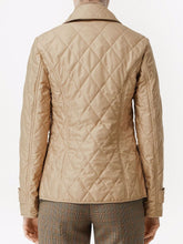 Burberry Diamond-Quilted Jacket in Beige