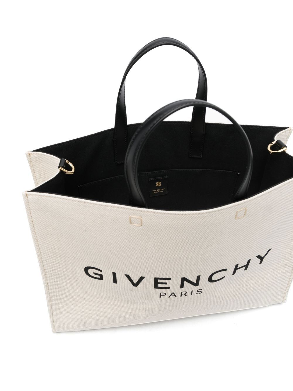 Givenchy G-Tote Medium Canvas Tote Bag Beige