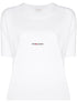 Saint Laurent Logo-Print Cotton T-Shirt White