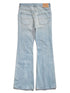 Balenciaga Flared High-Rise Cotton Jeans in Clear Blue