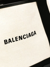 Balenciaga Canvas Cabas Small Tote Bag with Removable Pouch White