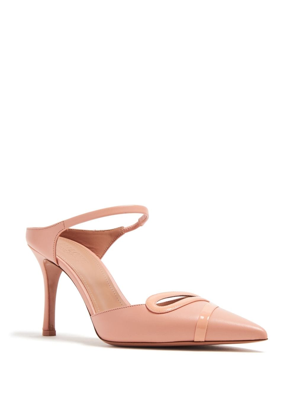 Malone Souliers Bonnie 80 Leather Stiletto Mules Powder