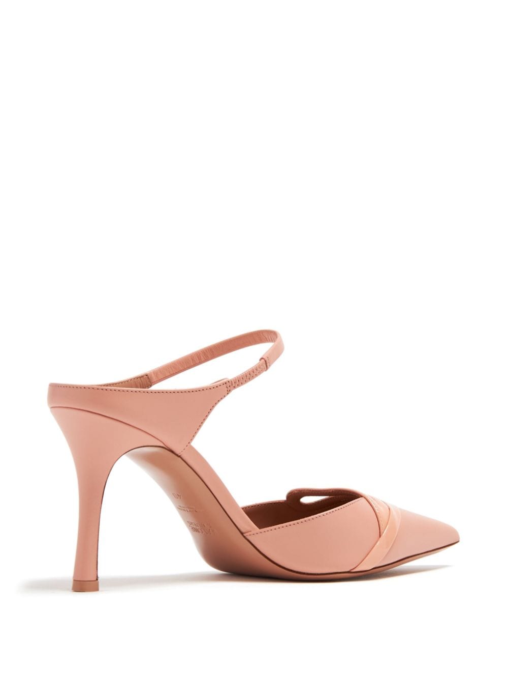 Malone Souliers Bonnie 80 Leather Stiletto Mules Powder