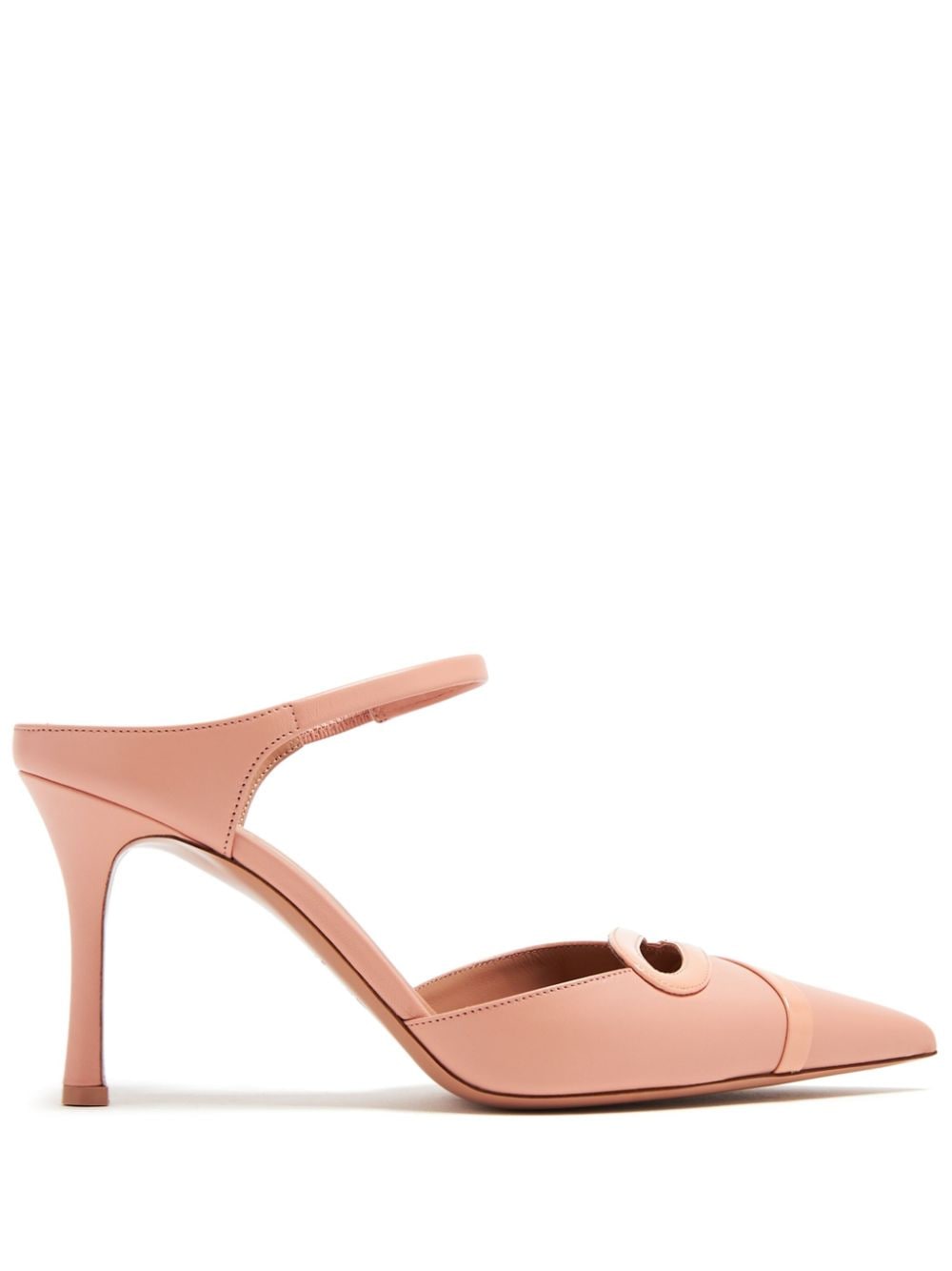 Malone Souliers Bonnie 80 Leather Stiletto Mules Powder
