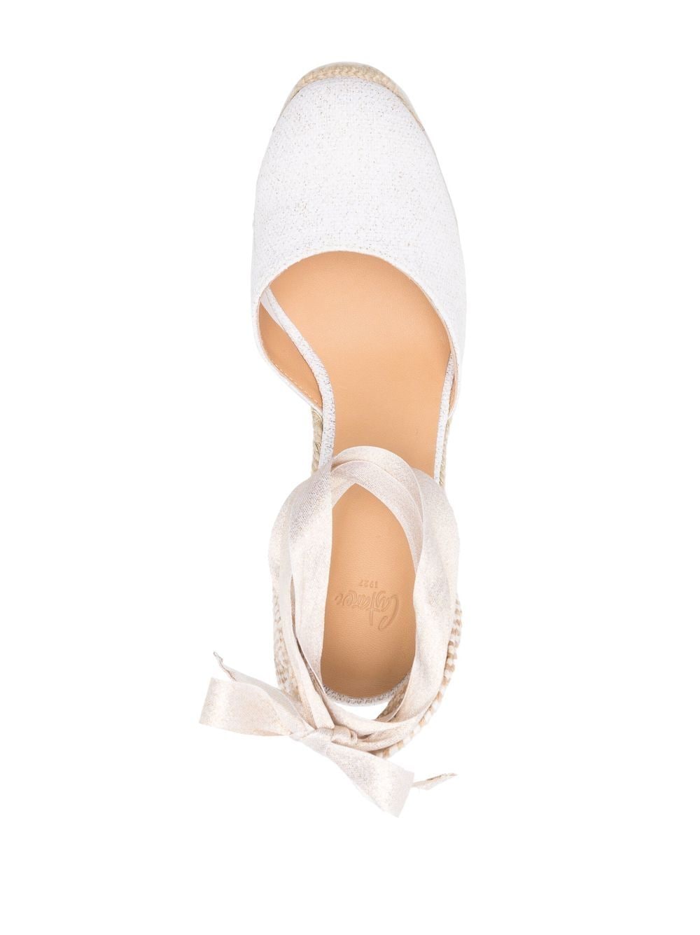 Castaner Carina Wedge Espadrilles White