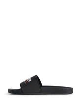 Balenciaga Rubber Pool Sandals Black black