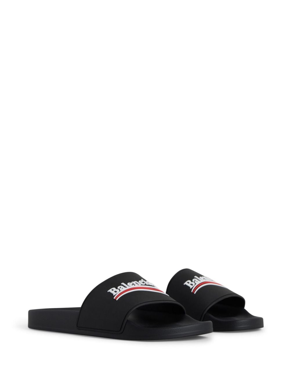 Balenciaga Rubber Pool Sandals Black black