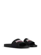 Balenciaga Rubber Pool Sandals Black black