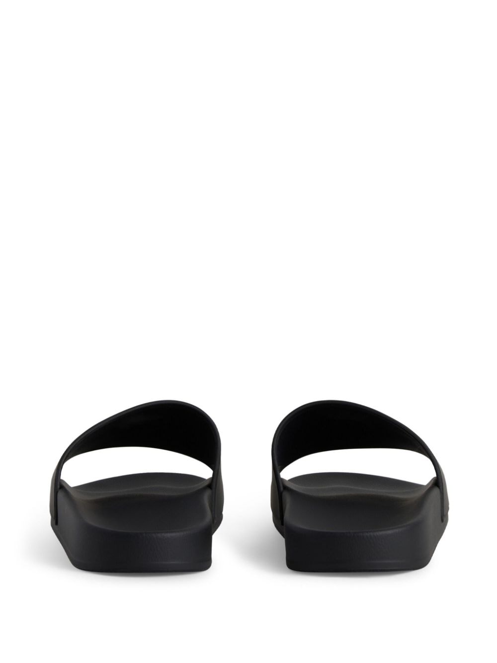 Balenciaga Rubber Pool Sandals Black black