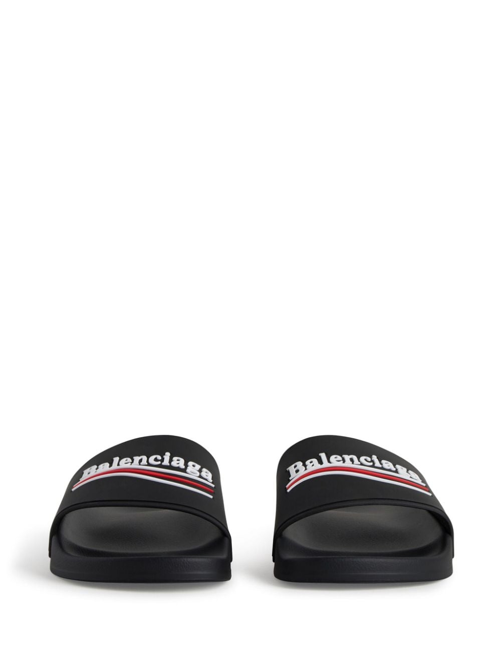 Balenciaga Rubber Pool Sandals Black black