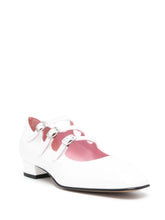 Carel Paris Ariana Patent Leather Mary Jane Flats White