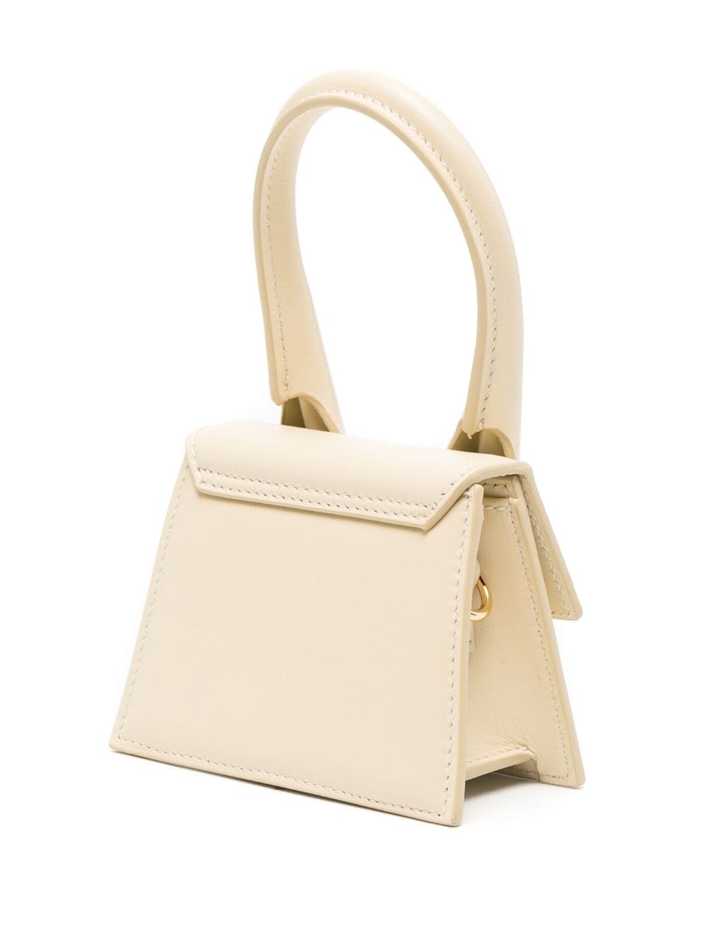 JACQUEMUS Le Chiquito Mini Calf Leather Bag Ivory