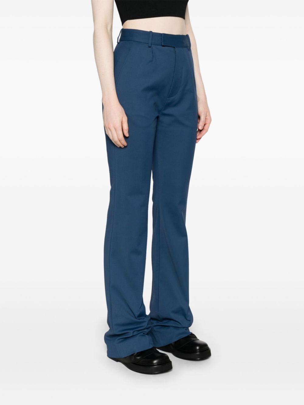 Vivienne Westwood Conscious Criteria Page High-Waisted Flared Trousers - Blue