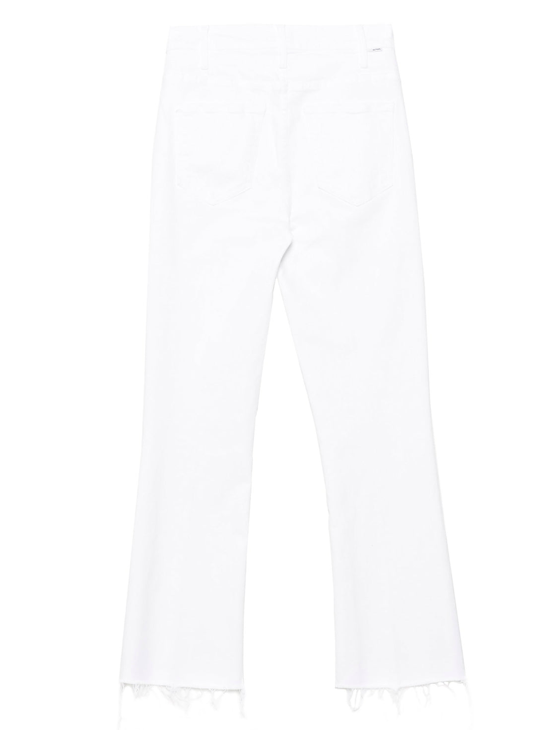 Mother The Hustler Ankle Fray’ Jeans White