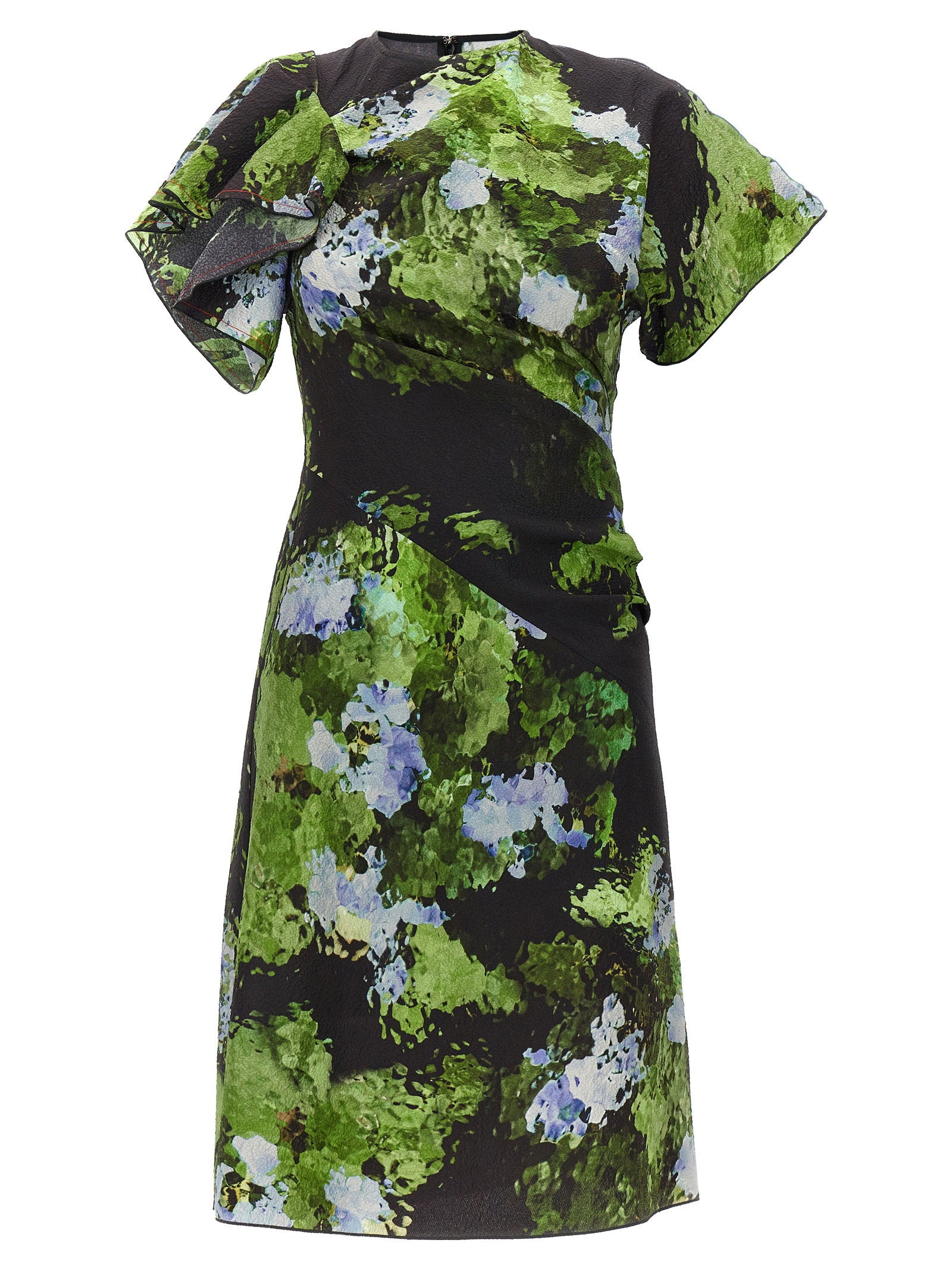 Victoria Beckham Floral Printed Dress Multicolor