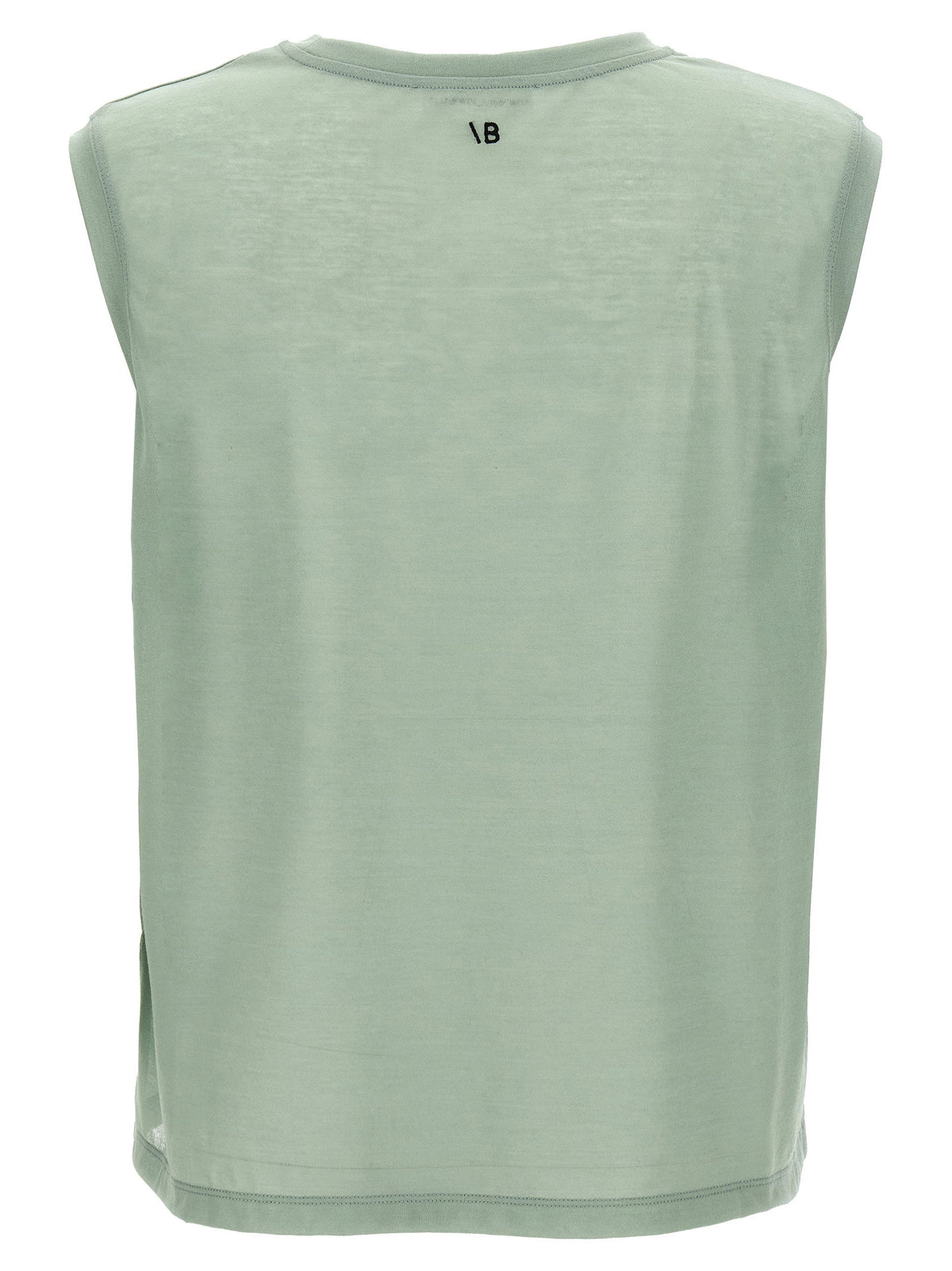 Victoria Beckham Logo Embroidery Top Green
