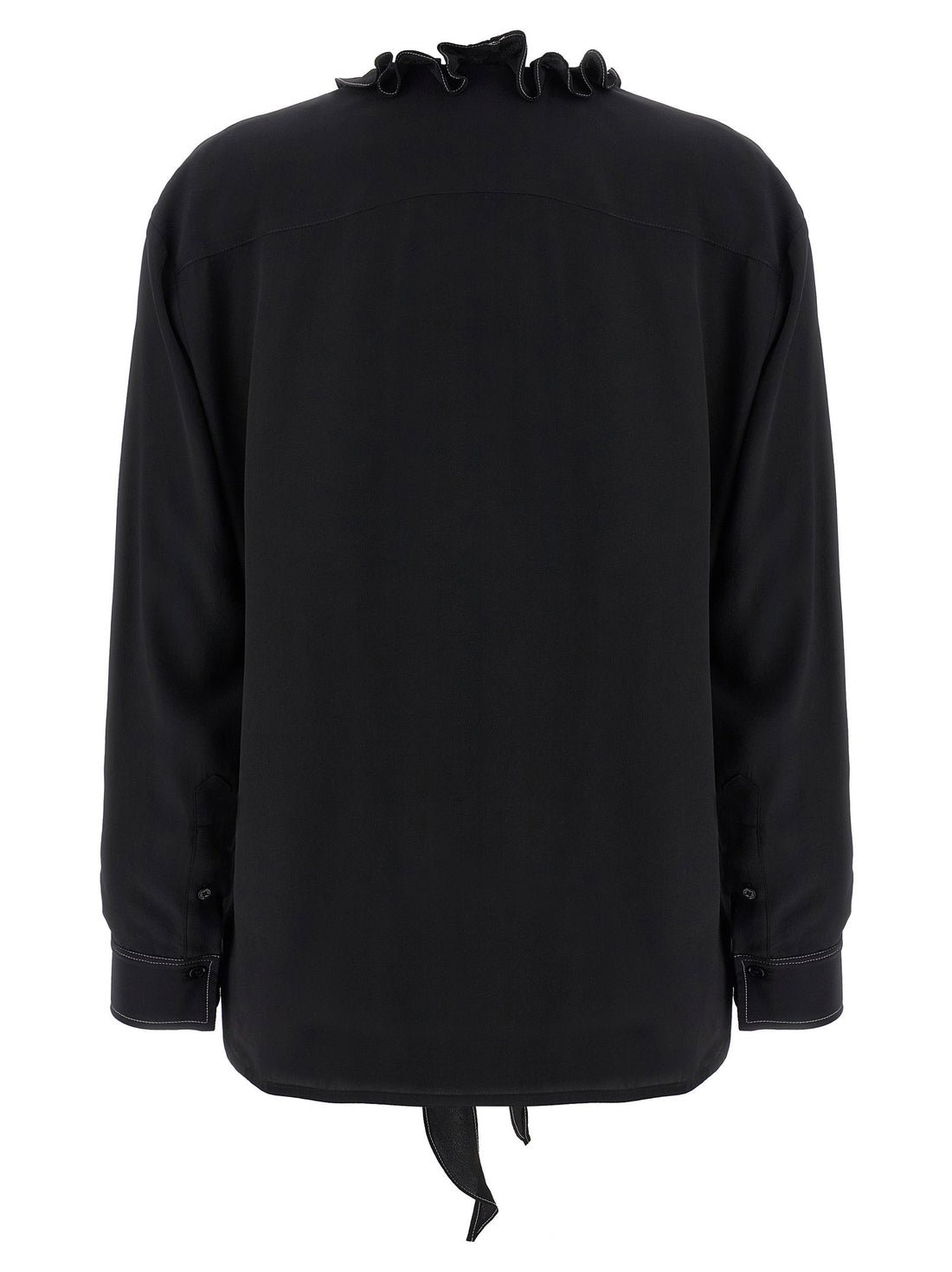 Victoria Beckham Ruffle Blouse Black