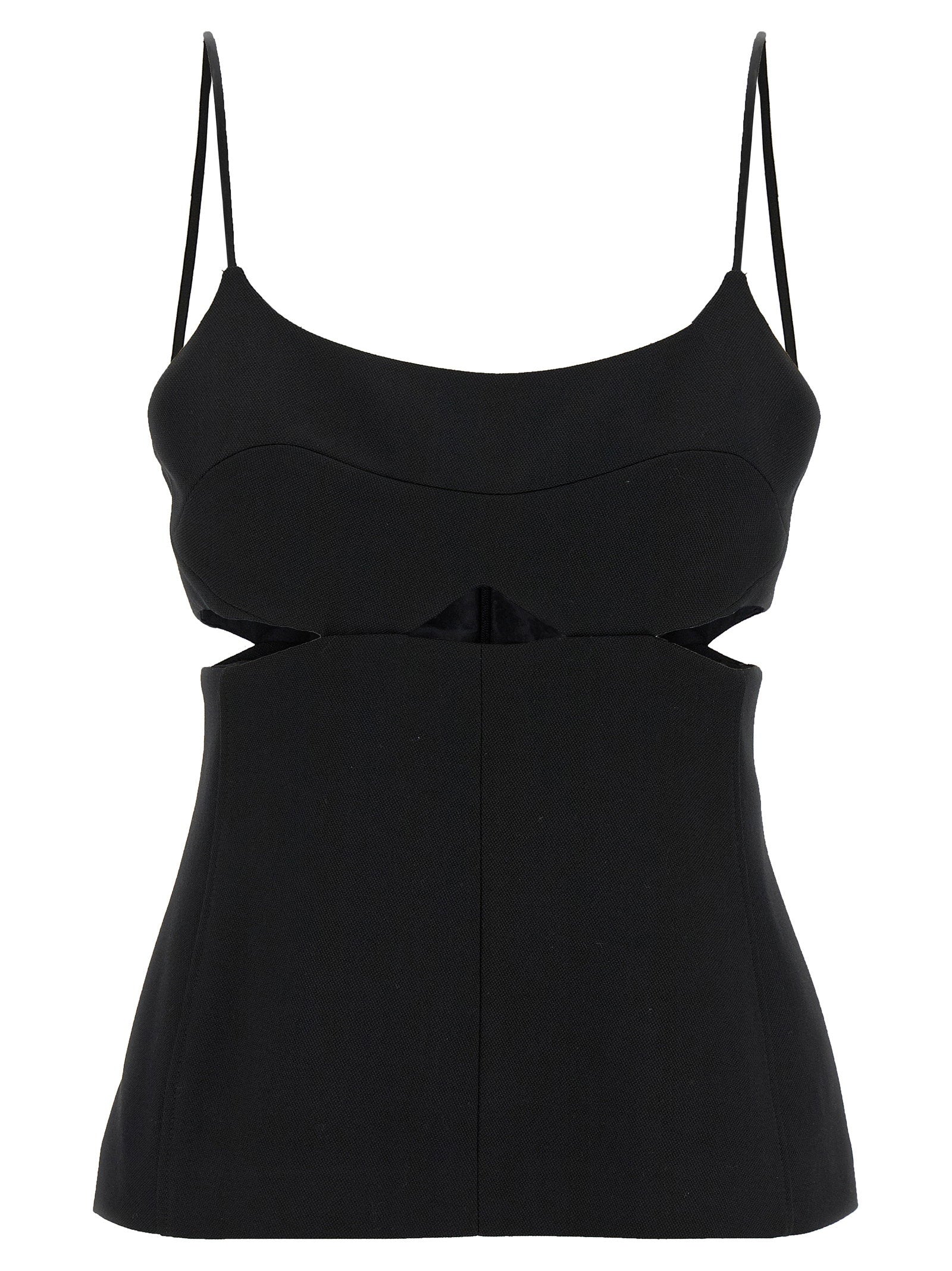 Victoria Beckham Cut-out Cami Top Black