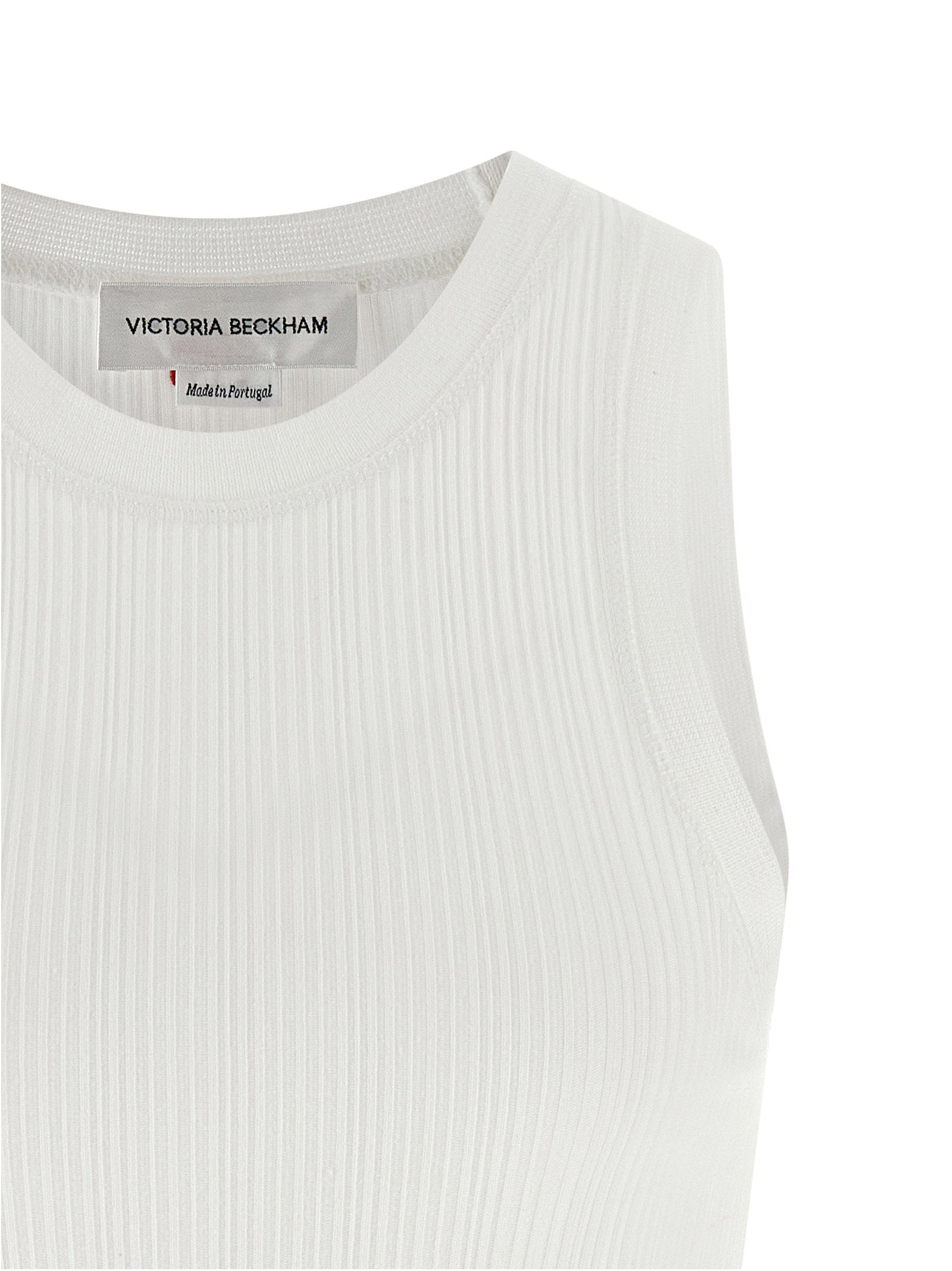 Victoria Beckham Rib Tank Top White