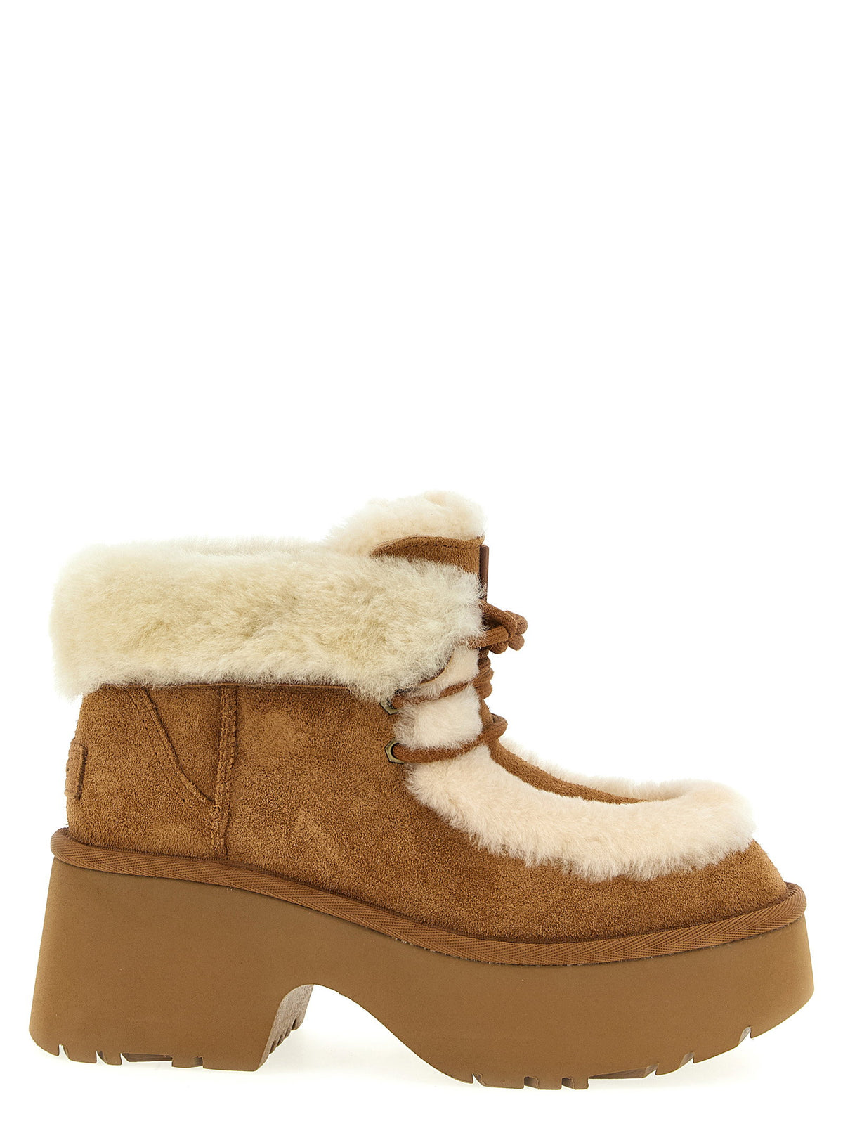 UGG Esmee Lace Up Ankle Boots Brown