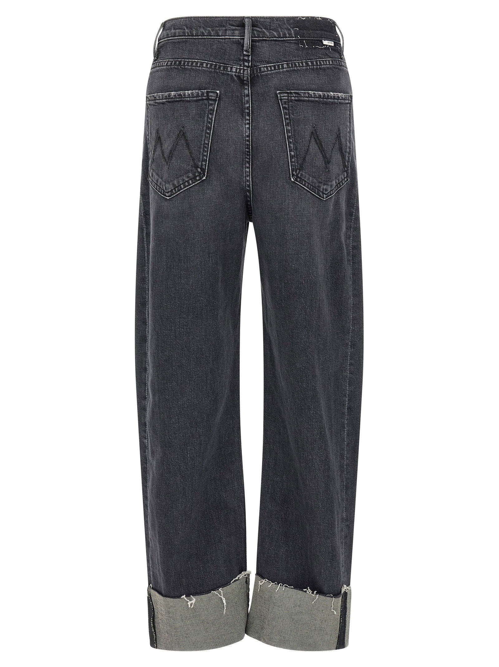 Mother The Half Pipe Cuff Jeans Gray