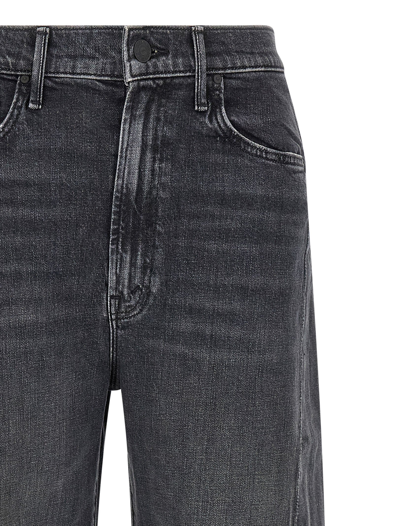 Mother The Half Pipe Cuff Jeans Gray