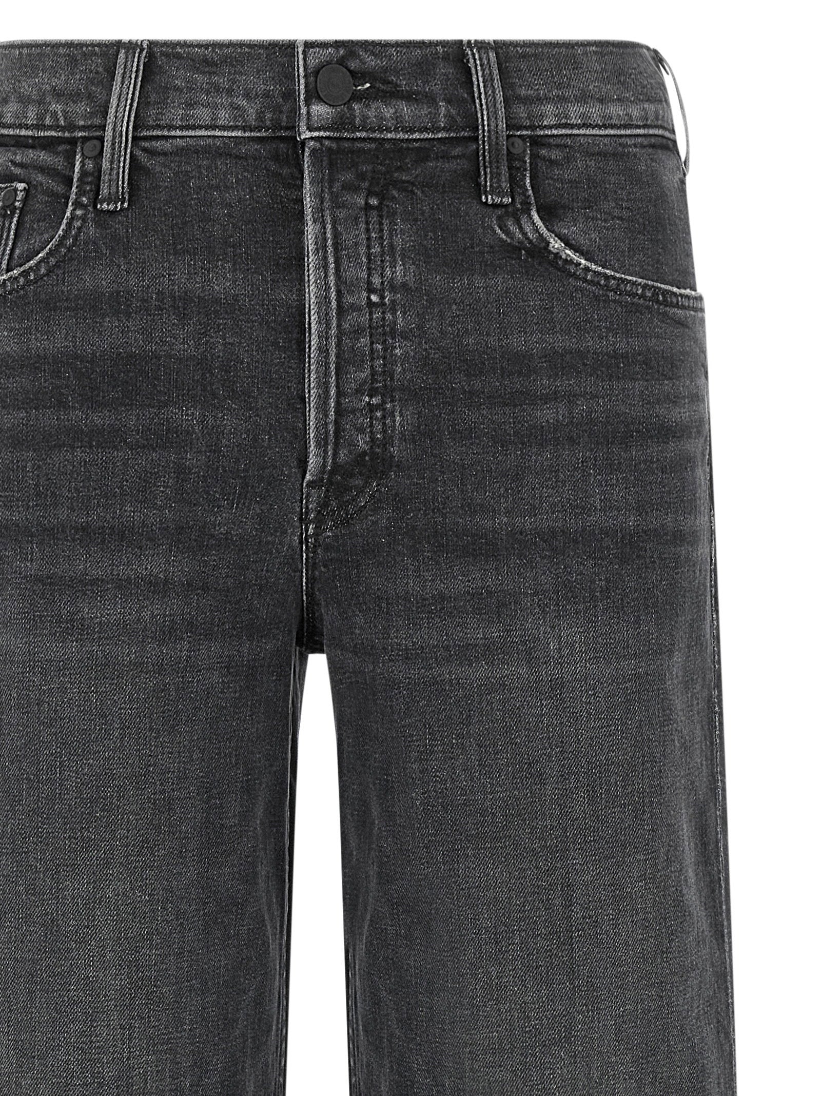 Mother The Smoothie Sneak Jeans Black