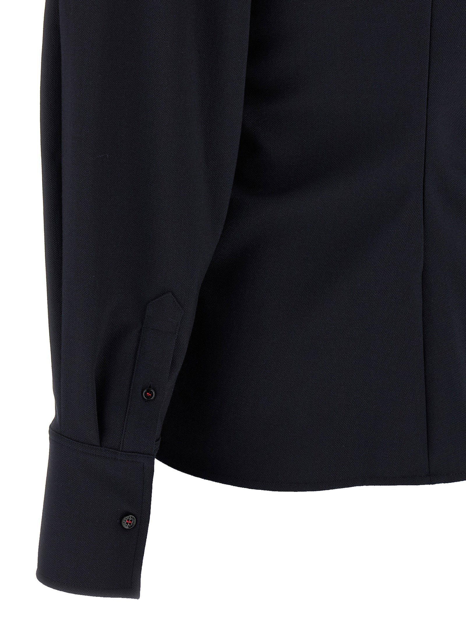 Victoria Beckham Twist Detail Blouse Blue