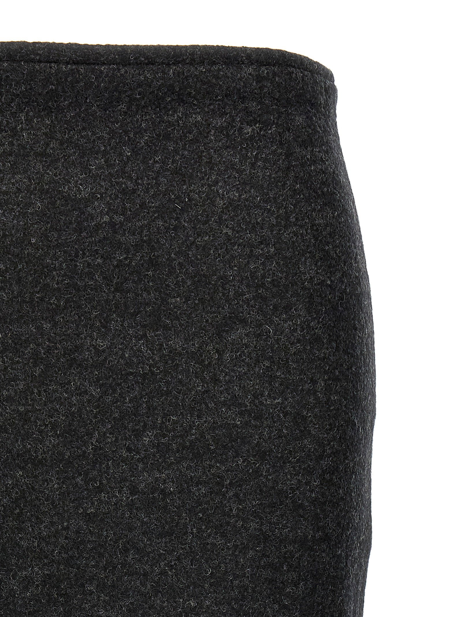 Victoria Beckham Padded Tube Detail Skirt Gray