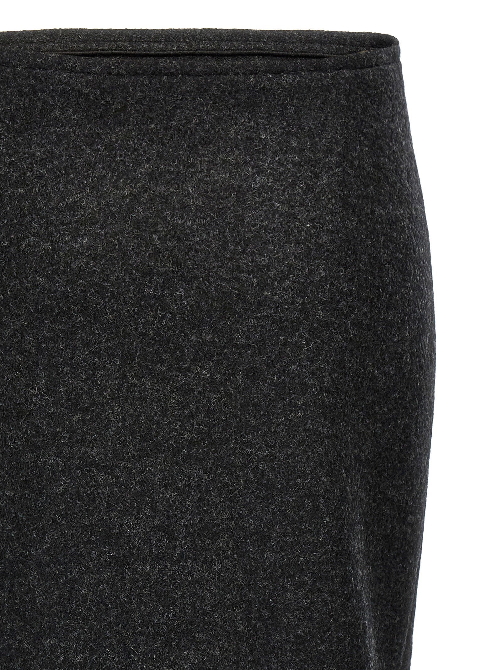 Victoria Beckham Padded Tube Detail Skirt Gray