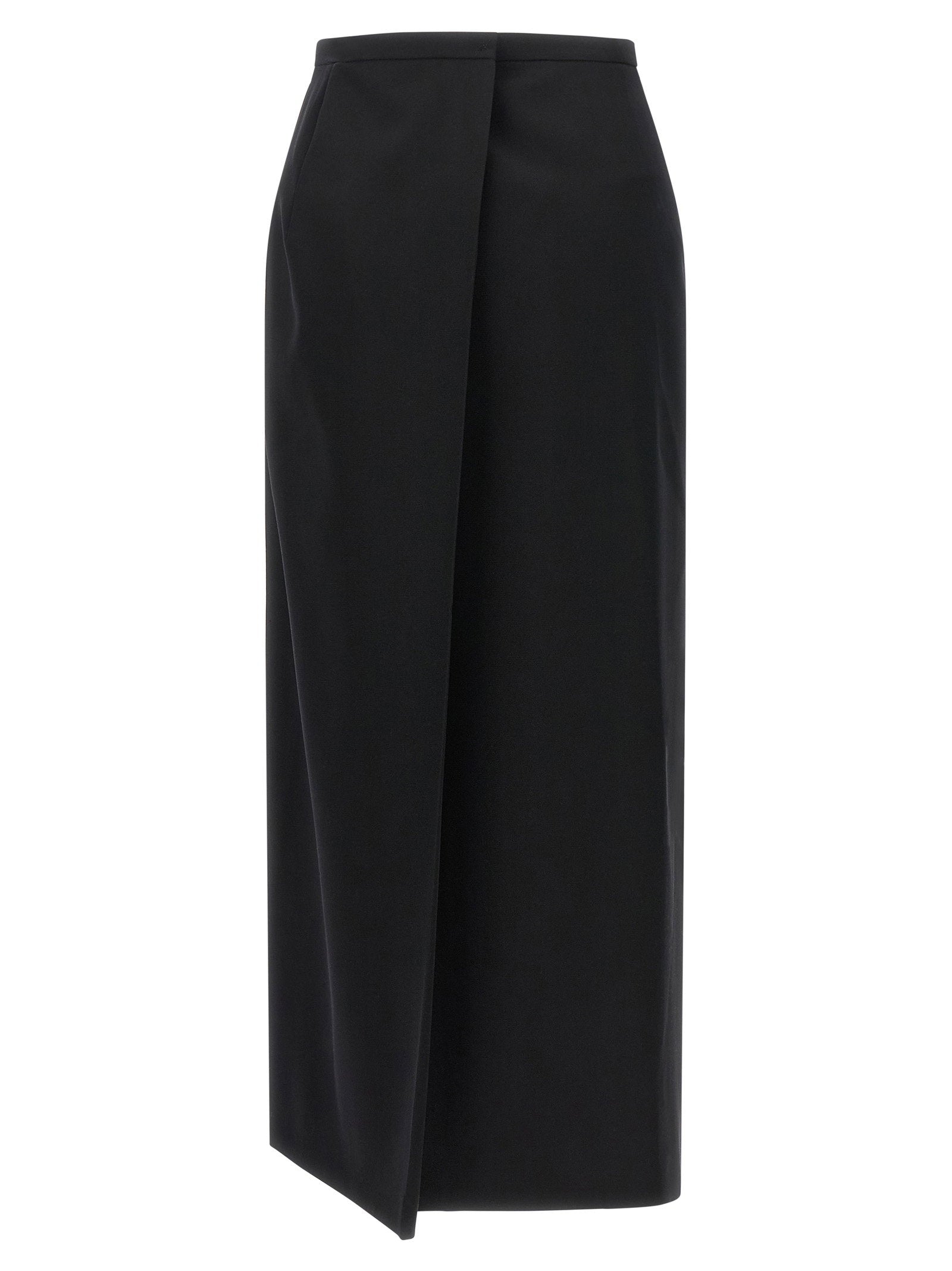 Magda Butrym Skirt With Closure And Back Panel Black