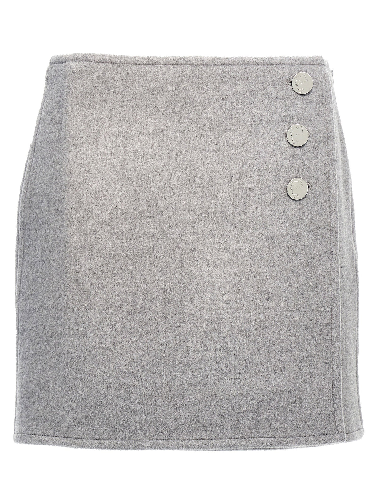 Tory Burch T Monogram Skirt Gray