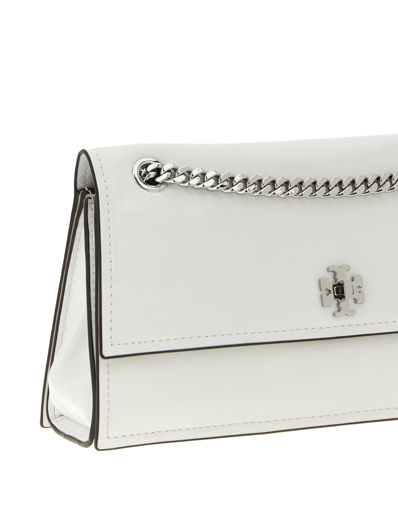 Tory Burch Kira Turnlock Shoulder Bag White