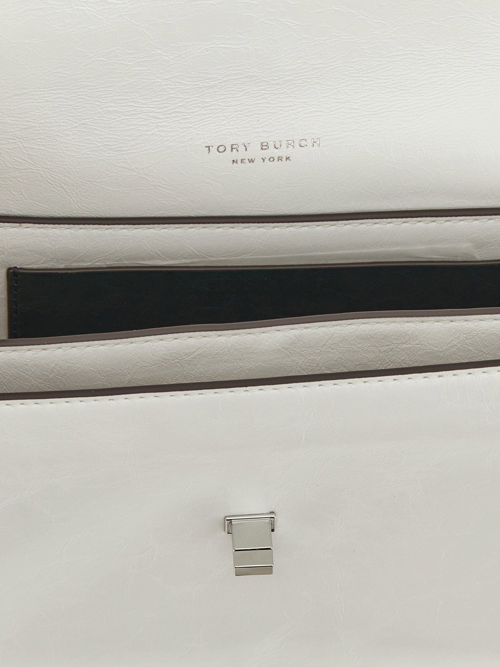 Tory Burch Kira Turnlock Shoulder Bag White