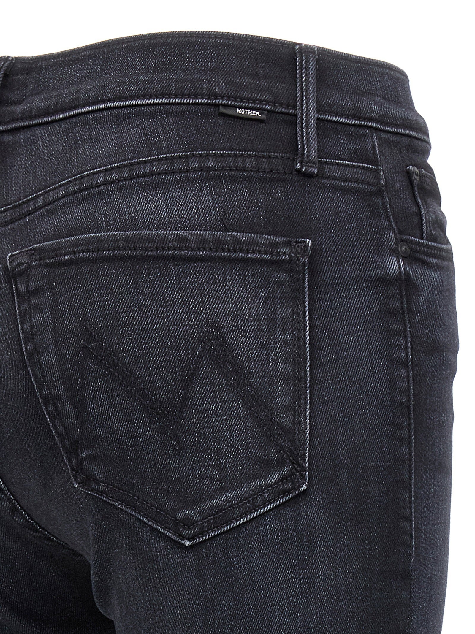 Mother The Mid Rise Dazzler Jeans Black